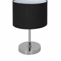 Lampa stołowa CASINO 1xE27 czarny/chrom