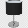 Lampa stołowa CASINO 1xE27 czarny/chrom