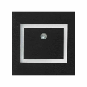 Oprawa schodowa EVRA  4000K 12V z czujnikiem ruchu czarny 0.6W