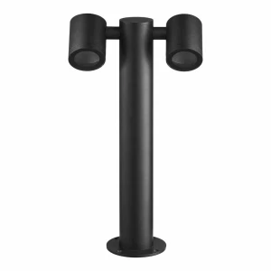 Lampa ogrodowa stojąca Ketto 2xGU10 IP44 czarny